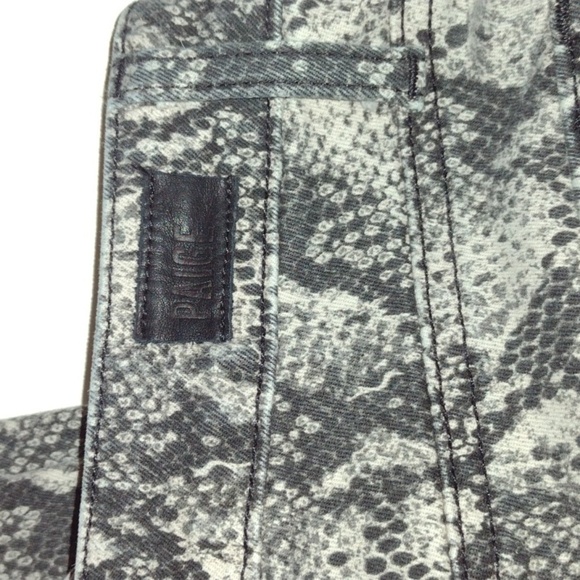 PAIGE Snakeskin hoxton slim Jeans size 29 raw him - Picture 12 of 12